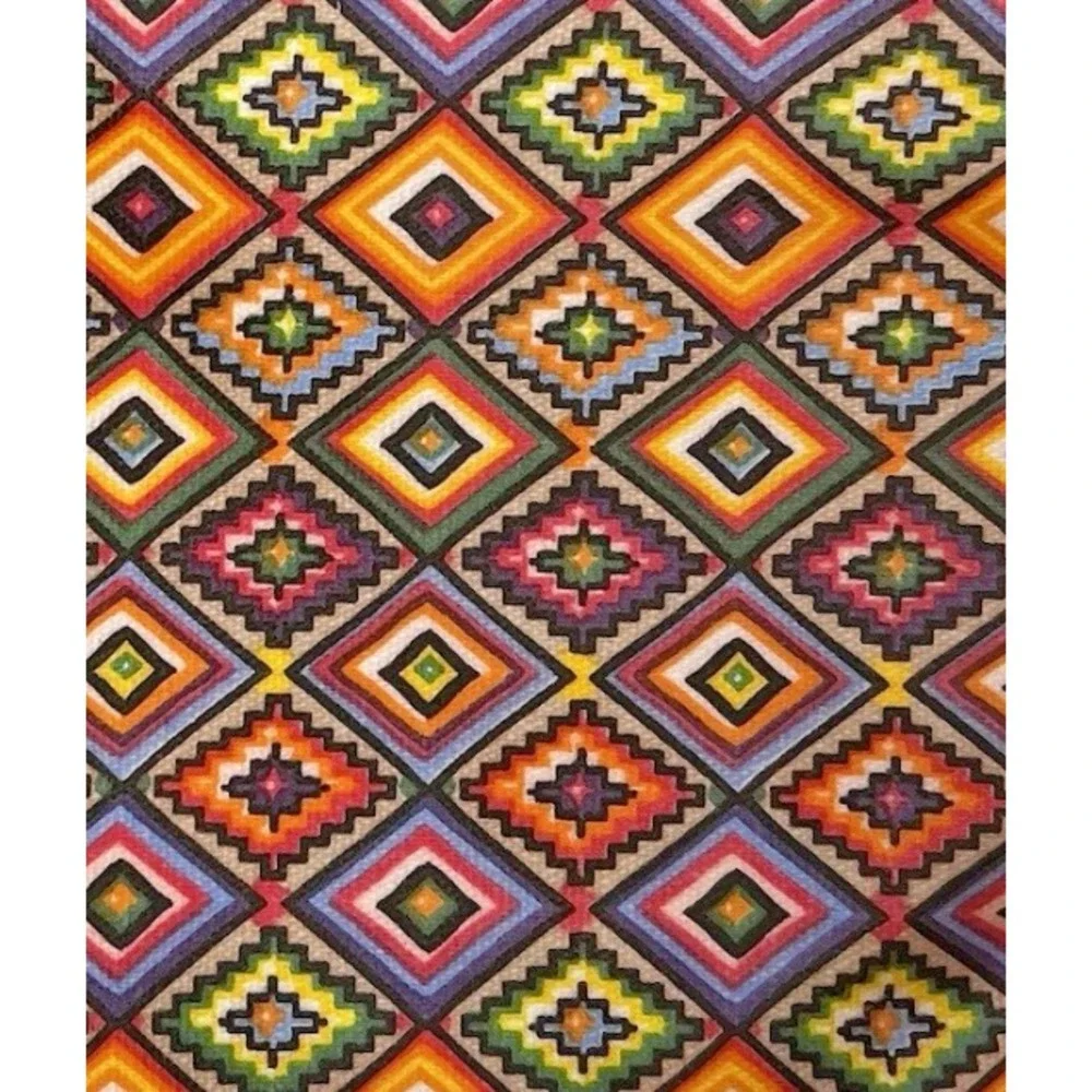 Jo & Jo Womens Makeup Cosmetic Bag Zip Pouch Multicolor Aztec Print Australia